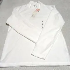 ユニクロ　ヒートテックフリースモックネックT 　白　新品未使用