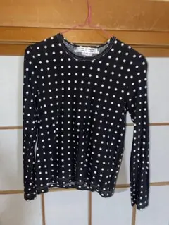 【美品】BLACK COMME des GARÇONS XS 長袖カットソー BLACK COMME des GARCONS(ブラックコムデギャルソン) 18AW BLACK