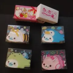 □ 昭和レトロ ファンシーお中元消しゴムセット 水ようかん・きゃるぴす □ □ 昭和レトロ ファンシーお中元消しゴムセット 水ようかん・きゃる