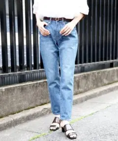 LOWRYS FARM ローリーズファームCONEテーパードデニム　ジーンズ　M