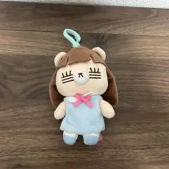コレサワ れ子ちゃん マスコット ぬいぐるみ キーホルダー ライトブルー 水色