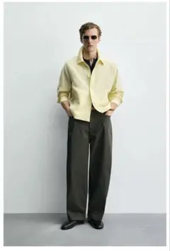 【最終値下げ値】ZARA バレルフィットパンツ　EU42のサムネイル
