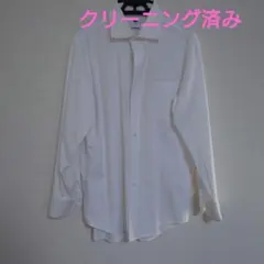 クリーニング済】UNIQLO スーパーノンアイロンスリムシャツ セミワイド M④