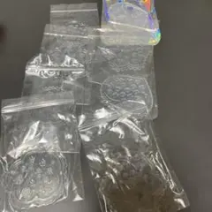 花柄シリコンモールド 8個セット 亀 クロス