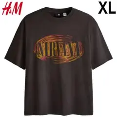 新品 H&M × Nirvana ニルヴァーナ コラボ バンドTシャツ XL