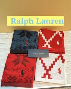 Ralph Lauren タオルハンカチ 4枚セット