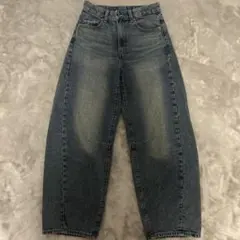 GUバレルレッグジーンズＭサイズ大人気