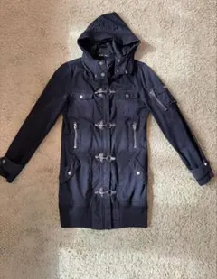 ブラック /コート /取り外しフード