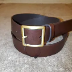 UNIQLO ブラウン イタリアンレザー ギャリソンベルト L