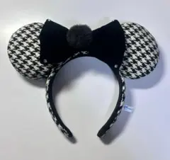 ディズニー カチューシャ ミニー 千鳥柄