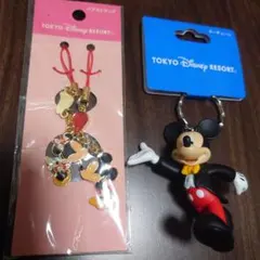 東京ディズニーリゾート　ミッキーキーホルダー　ミニー　ペアストラップ　まとめ売り