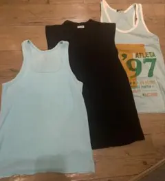 ★古着　メンズ タンクトップ 3枚セット ノースリーブ　ドルガバ　Mサイズ★のサムネイル