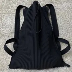 HOMME PLISSE イッセイミヤケ プリーツ リュック バッグ 黒 A4可 2026年最新】HOMME PLISSE ISSEY MIYAKE メンズ リュック・バック