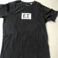 E.T. ロゴプリント グローバルワーク Mサイズ Tシャツ 黒 綿