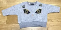 猫のデザインの子供用スウェット　80サイズ