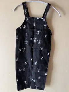 ミッキーマウス柄オーバーオール