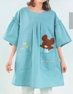 くまのがっこう 半袖エプロン チュニック 幼稚園教諭 保育士