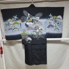 5-040 (保管品) 七五三 男児 正絹 四つ身着物 アンサンブル - メルカリ