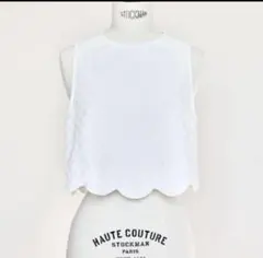 値下げ！ジプソフィア　gypsohila スカラップベスト