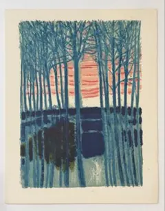 【心温まる夕暮れ】巨匠ブラジリエの1980年石版画 心温まる夕暮れ】巨匠ブラジリエの1980年石版画 - メルカリ