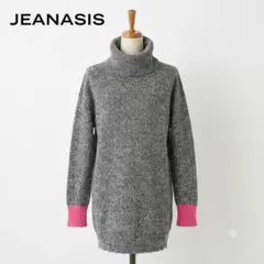 JEANASIS タートルネックニットチュニック XL グレーのサムネイル