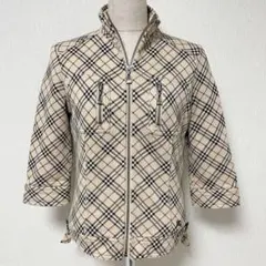 BURBERRY バーバリー ノバチェック ブルゾン ロゴ 刺繍 ホース 38