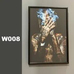 【額付き】A4アートポスター wiz khalifa ウィズカリファhiphop
