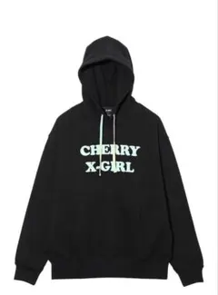 x-girl × Vanna Youngstein ロゴパーカー M