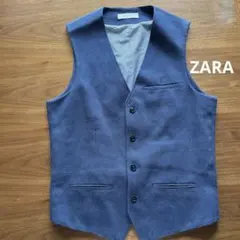 ZARA MAN ダークブルー ベストのサムネイル
