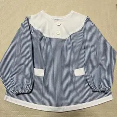 ジャクエツ幼稚園用スモック110 ストライプ