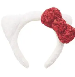 ユニバーサルスタジオジャパン usj ハローキティ　カチューシャ　白 キラキラ