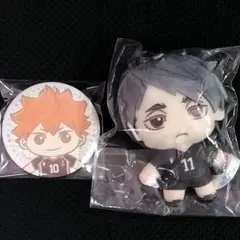 ハイキュー　宮治　日向翔陽　缶バッジ　B賞　E賞　ぬいぐるみセガラッキーくじ