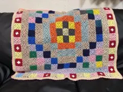 手編み⭐︎マルチカバー　ブランケット