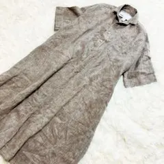 TICCA】ティッカ リネン100% ロングシャツワンピース 2way - メルカリ