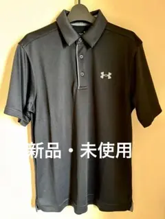【新品・未使用】UNDER ARMOUR ゴルフ用半袖ポロシャツ ブラック M