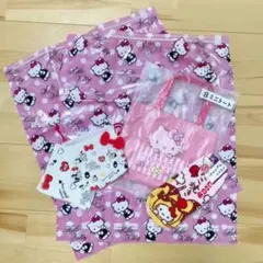 Hello kitty ミニトート ハンカチ 巾着 靴下 圧縮袋 セット