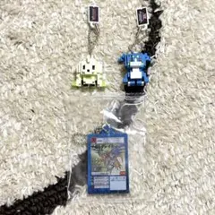 デジモン　ボールキーチェーン3点セット
