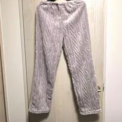 レディース ルームウェア パンツ ケーブル編み調　160センチ
