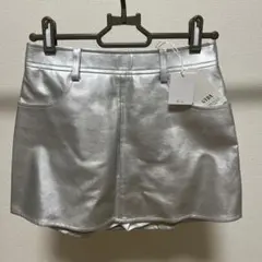 【GYDA】フェイクレザー スカートライクショートパンツ