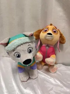 PAW Patrol スノーウェア ぬいぐるみ 2体セット