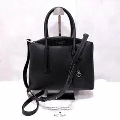 未使用級 ケイトスペード 2WAY マルゴー サッチェル ハンドバッグ 黒