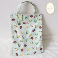 ❤新品タグ付き LADUREE トートバッグ マカロン柄【パステルグリーン】❤のサムネイル