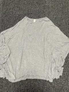 授乳ケープ グレー　ポンチョ