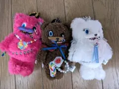 ハミクマ ぬいぐるみ マスコット 3体セット
