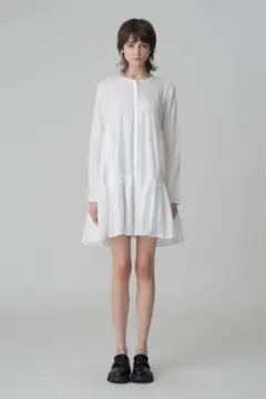 【Merlette】マーレット マーテル ティアードワンピース 白 長袖 Merlette】マーレット マーテル ティアードワンピース 白 長袖 - メルカリ