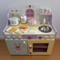 マザーガーデン 木のおままごとキッチン野いちごチクタクキッチン 