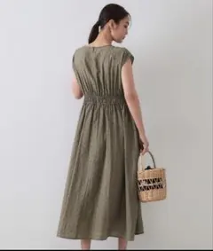 美品✨OPAQUE.CLIP (オペークドットクリップ)ドットプリントワンピース