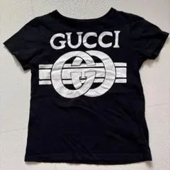 GUCCI ロゴ Tシャツ ブラック キッズ　サイズ6のサムネイル