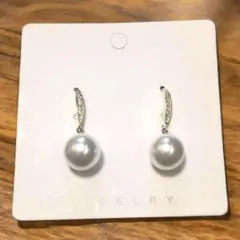 貝パールピアス　フックピアス　１2mm　イミテーションパール　パール風　結婚式