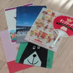 クリアファイル うちわ ノベルティファイル　まとめ売り